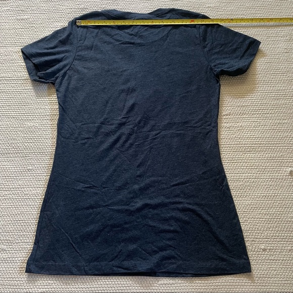 Next Level Apparel Blue Crew Neck T-Shirt Size M - Picture 3 of 5